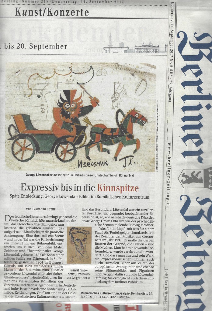 Löwendal in Berliner Zeitung